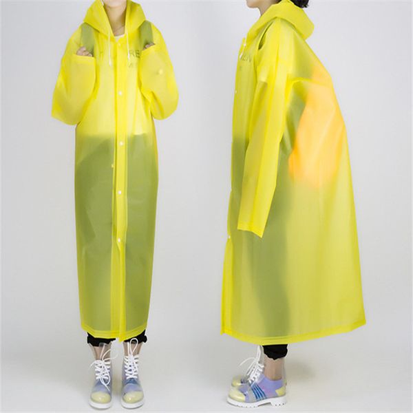

raincoats poncho portable environmental light raincoat long use rain coat repeat fashion women eva transparent