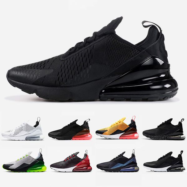 

triple black 270s men women running shoes bred regency purple volt core white tiger olive outdoor sports mens trainers zapatos sneakers