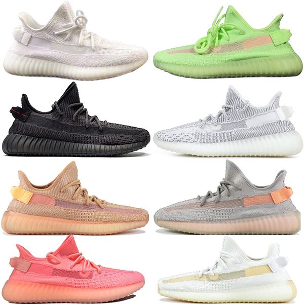 

gid 2019 glow in the dark clay true form hyperspace mens running shoes static women sport sneakers designer trainers size 36-45, White;red
