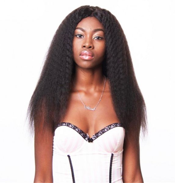 

peruvian 360 lace frontal wig kinky straight wigs 360 lace frontal human hair wigs for black women, Black;brown