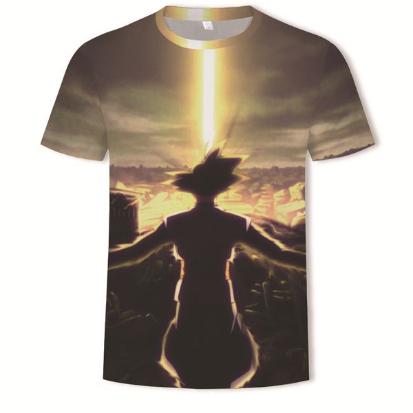

mens designer summer sun wukong fashion digital printing short-sleeved t-shirt men, White;black