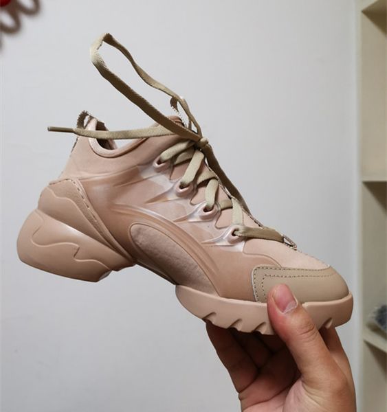 

must-have branded women d-connect slip-on flat sneaker designer lady neoprene rubber sole casual shoes four color, Blue;gray