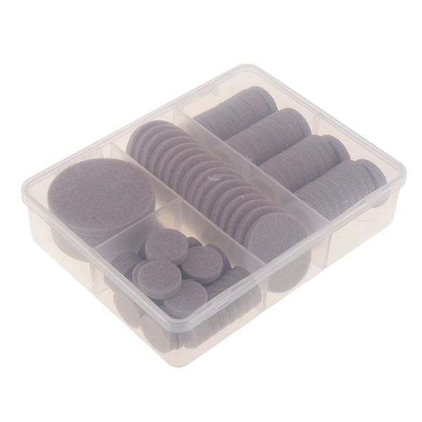 

1 set multi-size furniture felt pad anti scratch floor protect, Black