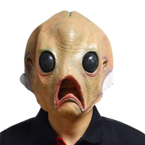 

1pcs alien latex creepy mask breathable full face head mask halloween masquerade scary fancy dress party cosplay