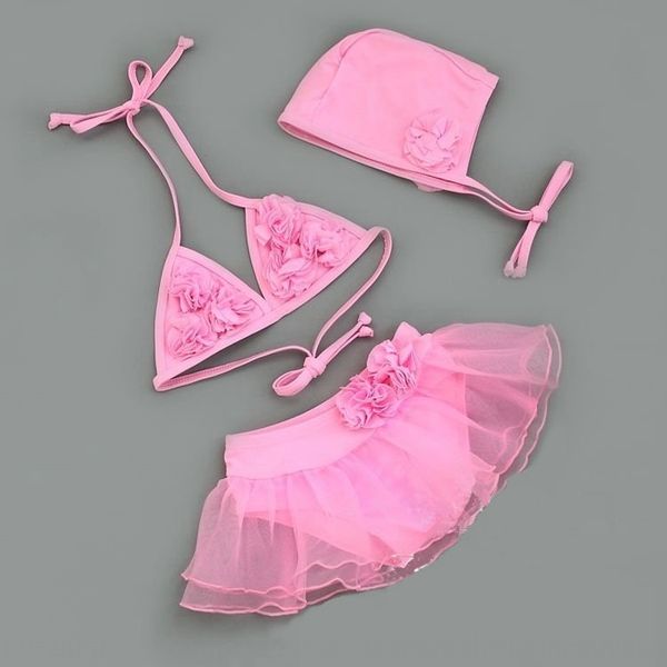 

girl baby split beach pink lace princess dress princess dress bikini swimsuit spring swimsuit children bikini, Black