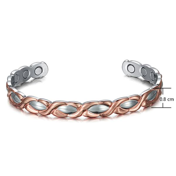 

l-20 healthy charm bangles for lady cuff copper bangles bracelets for arthritis drop-ship female fashion jewelry wristband, Black