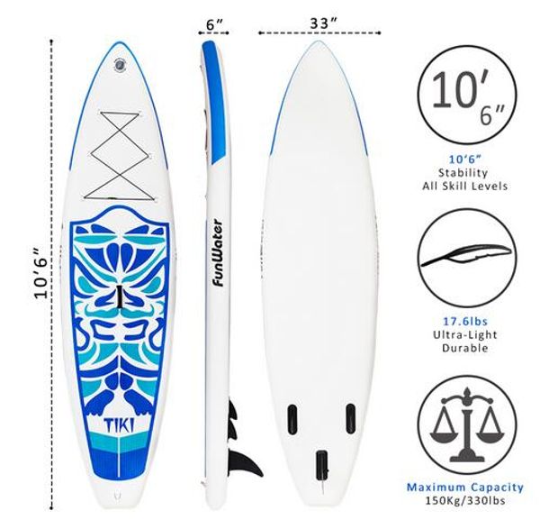 

Inflable tand up paddle junta up tabla de urf kayak urf de 10 039 6 quot x33 039 039 x6 039 039 with mochila correa bomba de bo