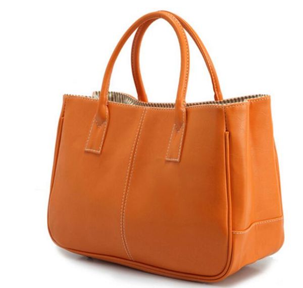 

designer totes lady simple handbag pu bag pure variety of color purse timeless classic commuter bags office designer women hand bag/5