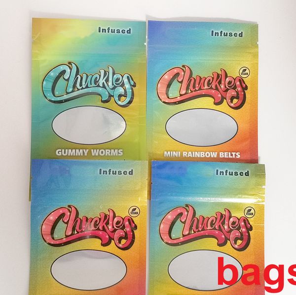 

Chuckles Smell Proof Zip lock mylar ChildProof Package Bag Vape Packaging Size 102*160mm Stand Up Pouch Dry Herb Flowers Custom Printed Logo