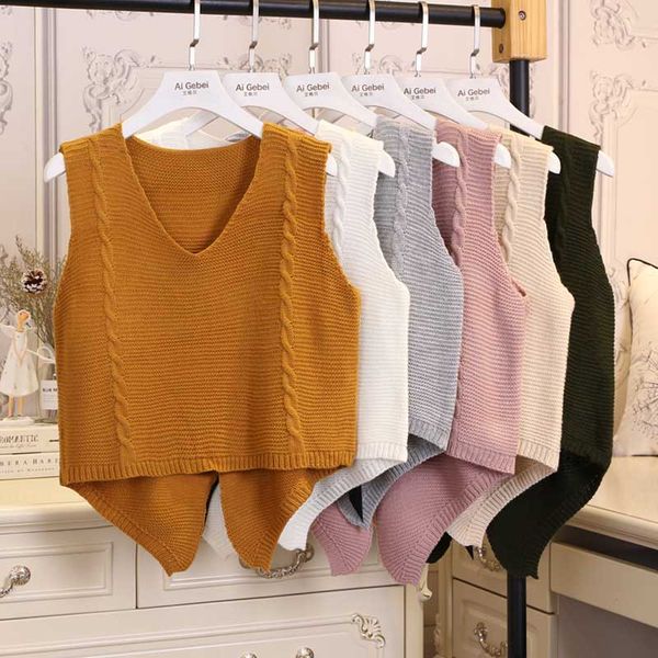 

весна осень новой мода женской свитер вязание жилет 2019 academic стиль женщины тенденция рукава плечо короткого свитер tops, Black;white