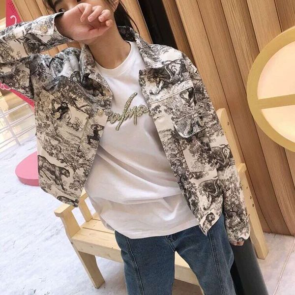 

women jacket new long sleeve streetwear short style lapel coats autumn spring women ripped demin jacket, Black;brown