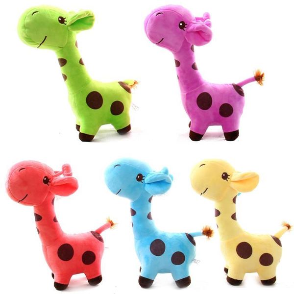 

the most popular cute plush giraffe toy animal deer doll baby child gift 18 cm fashion children's toys
