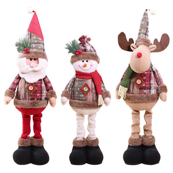 

christmas decorations santa claus old man snow man elk ornaments gift toy christmas tree decorations for home navidad natal