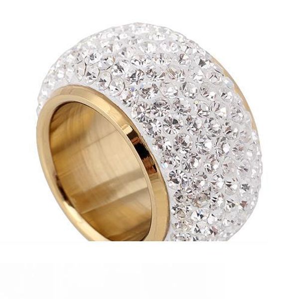 

wholesale shining full rhinestone finger rings for woman luxurious paragraph fashion new antique gold -color, Slivery;golden