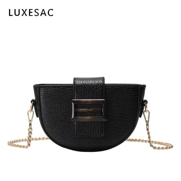 

небольшой седло crossbody сумки для женщин цепи bolsa feminina сплошной цвет искусственная кожа сумка женская сумка мешок