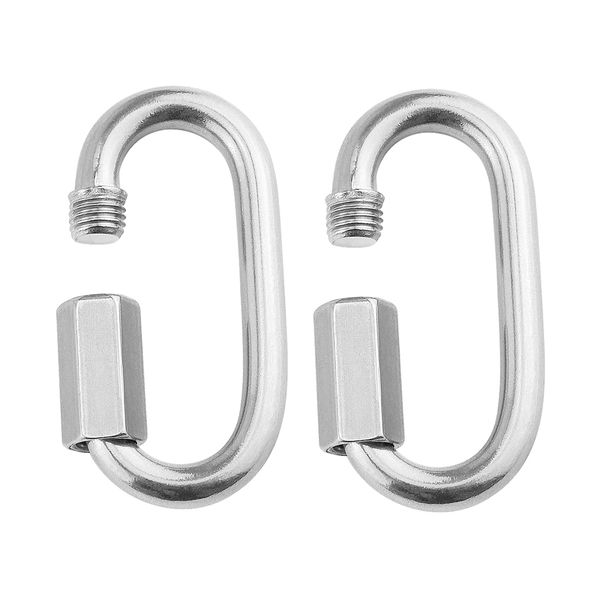 

304 stainless steel quick link lock ring hook chain fastener hook carabiner