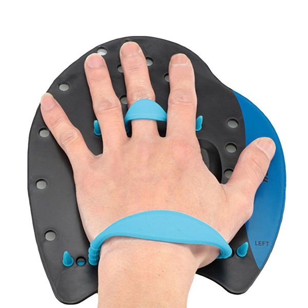 

new adjustable children swimming gloves paddles swimming strokes practice correction tools hand with net bags