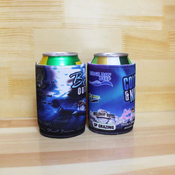 

100pcs sublimation printing your logo 5mm thickness neoprene beer can cooler holder promotional stubby holders super can cooler