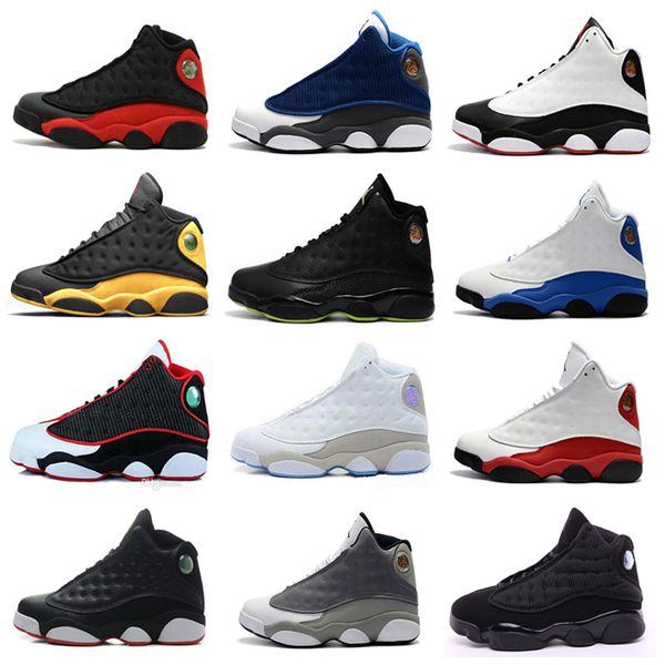 

13s men basketball shoes 13 bred altitude hyper royal black cat melo chicago men women sports sneakers designer shoes size 7-13