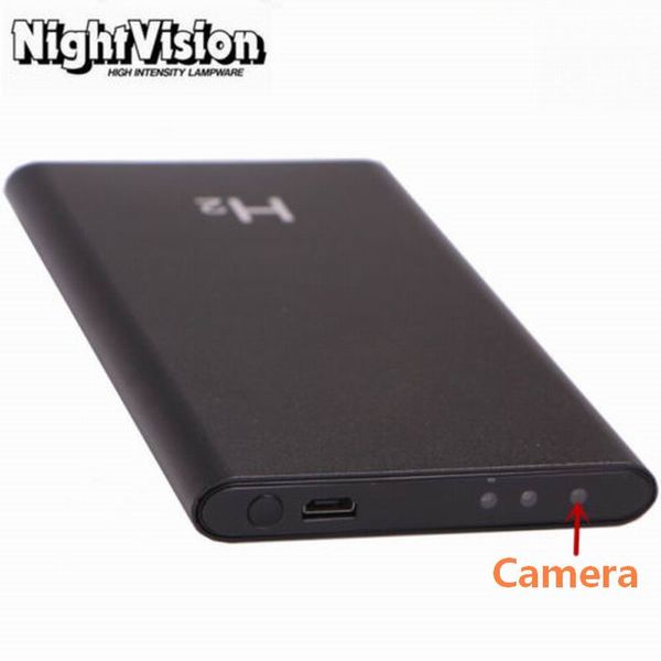 

h2 ir night vision power bank camera hd 1080p mini camera 5.0mp coms ultra-thin power bank dvr digital video recorder