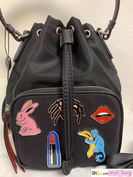 

designer luxury handbags purse canvas material bucket purse bag pada women designer bags 2019 new purse