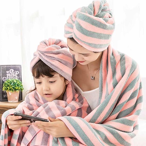 

microfiber hair quickly dry hair hat wrapped towel bathing cap rapid drying towel 25 x 63cm toallas #4c09