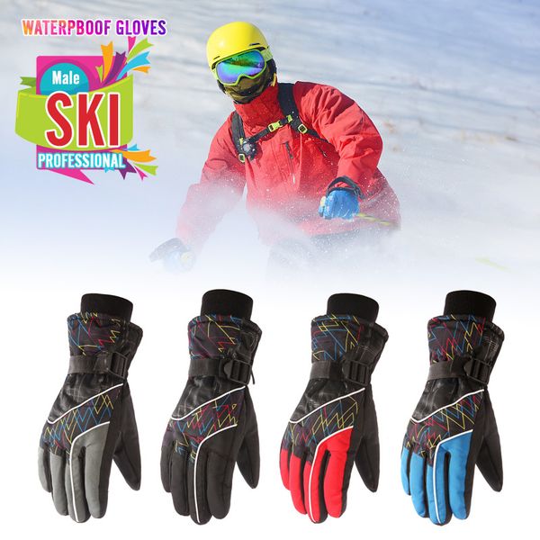 

2019 professional family outdoor skiing gloves men's ski gloves snowboard snowmobile motorcycle riding winter