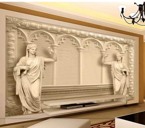 

upscale luxury villa 3d european tv background wall natural 3d wallpapers