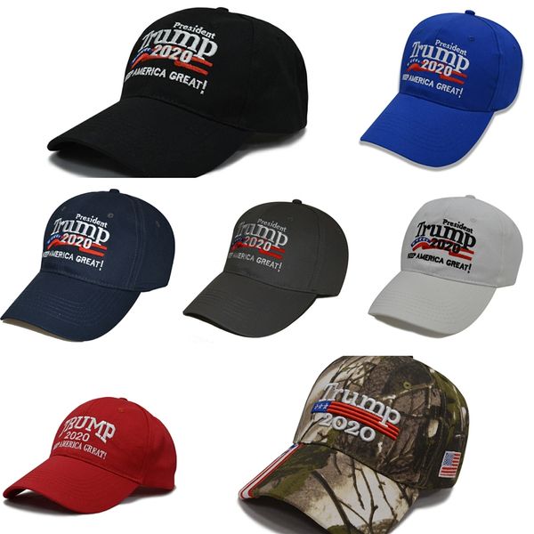 

camouflage donald trump hat usa flag baseball caps keep america great 2020 hat 3d embroidery star letter camo adjustable snapback ffa1850 #5, Blue;gray