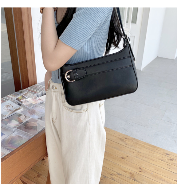 

fashion women's bag small zipper girl messenger shoulder bag female vintage cute black g5896