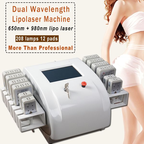 

2019 diode lipolaser 130mw-350mw laser lipolysis for body slimming laser weight loss can working at the same time