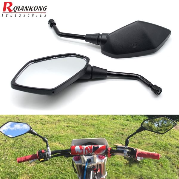 

universal 8-mm motorcycle mirror moto rearview side mirror motorbike black aluminium sort bike rear view for bike