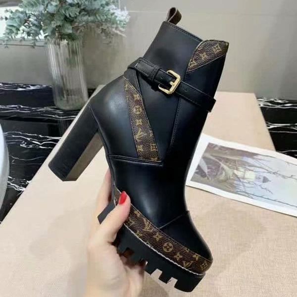 

2020 нова мода лк каблђк апоги lady оле поведневна мода дики женин коѬок, Black