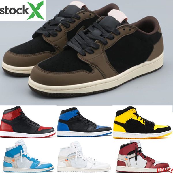 

1 travis scotts low fearless obsidian spiderman unc turbo green men women basketball shoes lakers chicago bred toe sport shoes