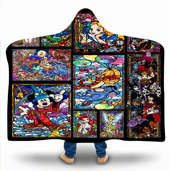 

hoodie blanket patchwork cartoon frazadas de cama de invierno throw blanket mantas para sofa decorativa mantas drop shipping