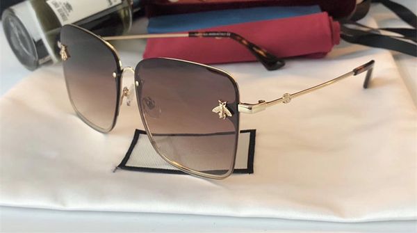 

luxury- 2200 sunglasses for women brand design popular fashion summer style with the bees uv protection lens come with case, White;black