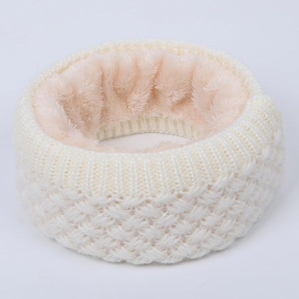 

wholesale-winter warm brushed knitted neck scarves fleece warmer circle outdoor ski climbing scarf for men women, Blue;gray