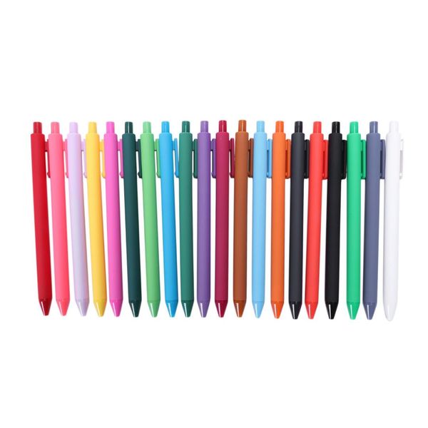 

candy-colored gel pen, 0.5mm|candy color matte soft gel pen press neutral pen, children's student stationery school supplies s