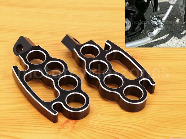

motorcycle flying knuckle footrests control black footpegs foot pegs custom pedal for harley sportster xl dyna softail v-rod