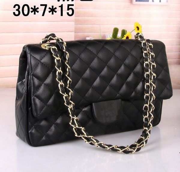 

19ss fashion simple female big square bag 2019 new quality pu leather women's handbag lattice chain shoulder messenger bags