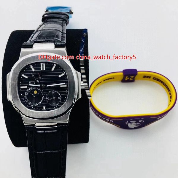 

8 style new product watch 40.5mm nautilus 5722g-001 power reserve cal.240 ps irm c l mechanical automatic mens men's watches, Slivery;brown