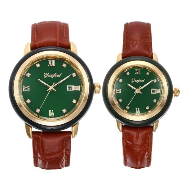 

2019 new arrival watch trill style lovers to manufacturers custom-made wholesale hetian jade quartz a undertakes, Slivery;brown