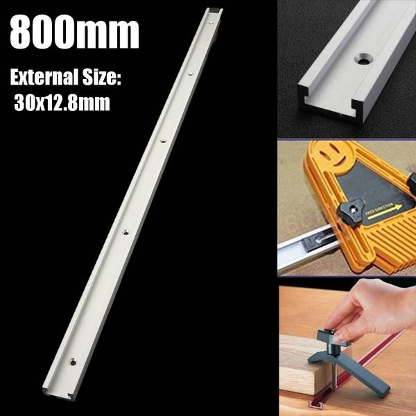

800mm aluminium alloy t-tracks miter track jig fixture for router table woodworking tool
