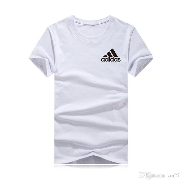 

2019o-neck fashion summer t shirt short sleeved men casual tees brand t-shirts men clothing, White;black