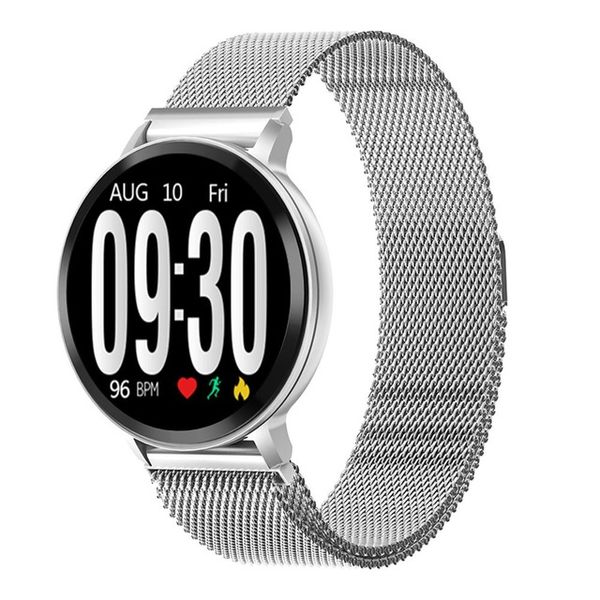 

2019 smart bracelet fitness tracker heart rate monitoring waterproof call information reminder push sports men women kids watch, Slivery;brown
