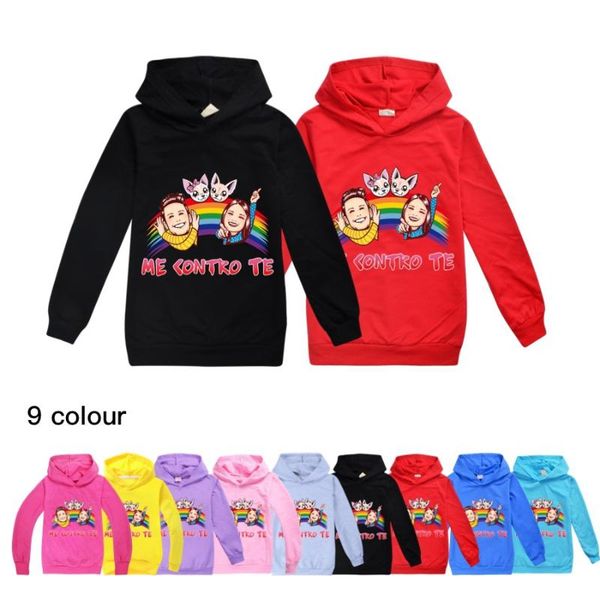 

spring baby boys long sleeve t-shirts kids clothes cartoon me contro te print hoodies girl costume children sweatshirts tees, Blue