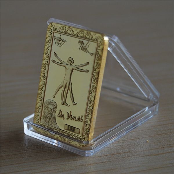 

da vinci mona lisa gold plated commemorative coins collection souvenir art bar