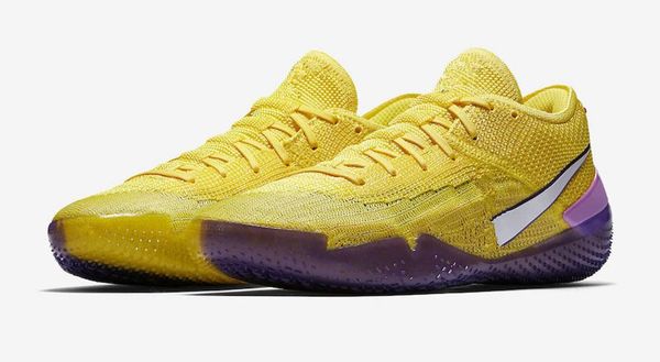 

ad nxt 360 yellow strike men basketball shoes 360 ad nxt lakers infrared mens sneakers with box delivery size 7-12, Black