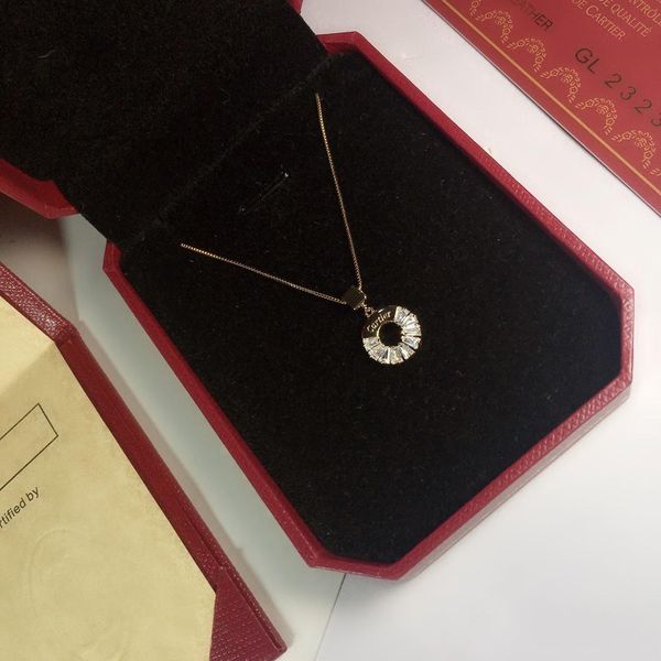 

fahmi classic necklace big cake diamond necklace gold-plated gold non-fading craftsmanship forever classic, Silver