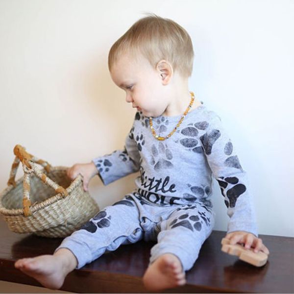 

cute newborn baby boy girl long sleeve cotton romper jumpsuit pullover clothes outfit, Blue
